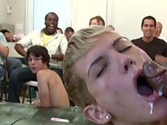 Dicks in mouths turned into schlongs in butts and cum on faces group gay blowjob at Sausage Party