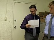 Harrison Ellis gets the business end of Joey's thick cut cock his first gay suck at My Gay Boss